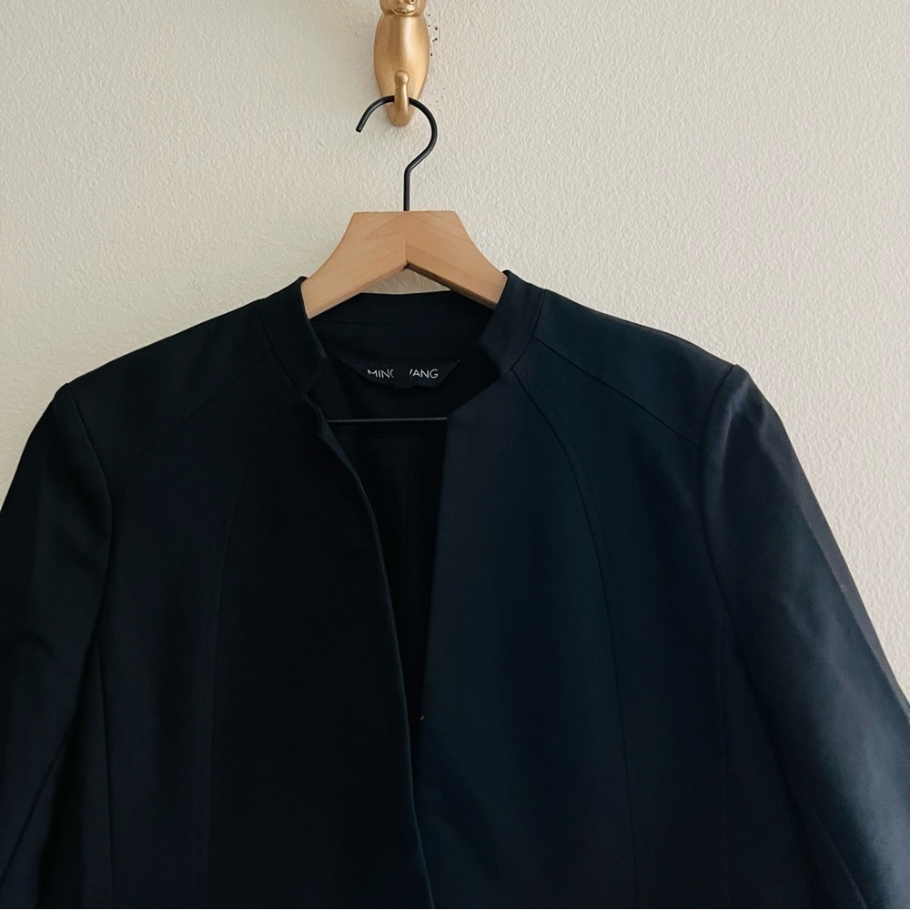 MING Wang Women's Black Blazer Jacket Size XS - Picture 4 of 6